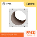 Home White Walnut Circle