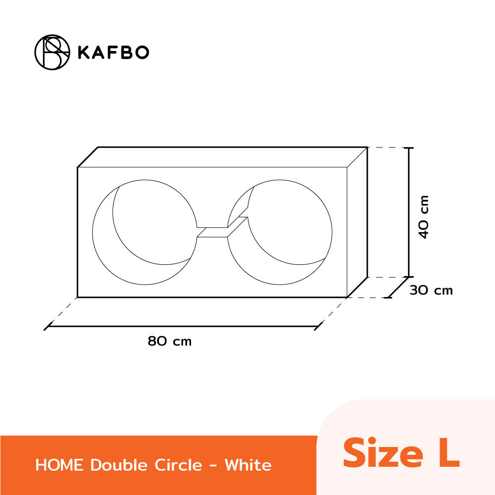 Home White Walnut Double Circle