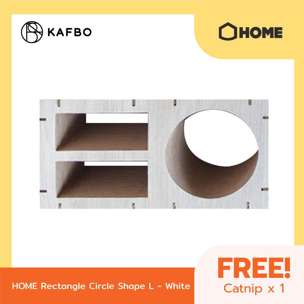 Home White Walnut Rectangle & Circle