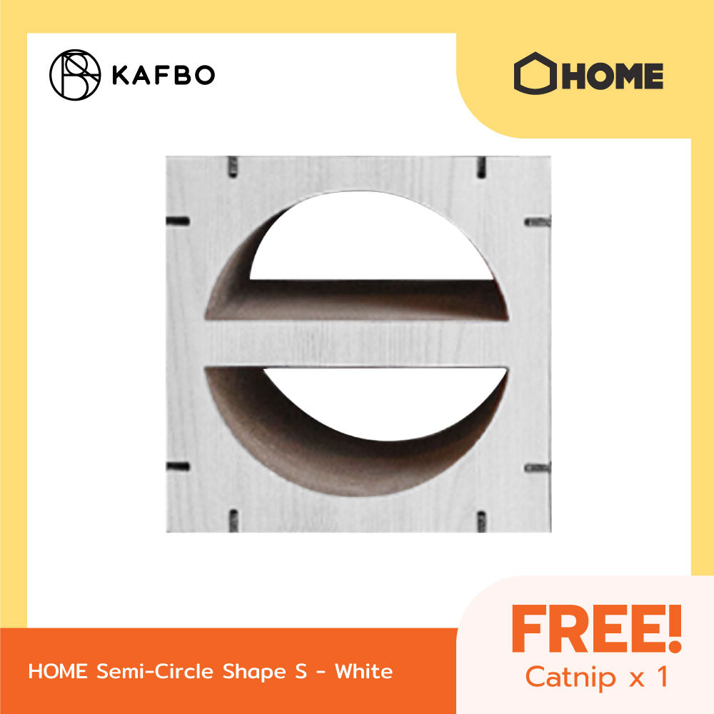 Home White Walnut Semi Circle