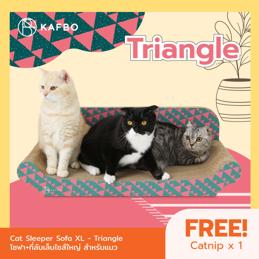 Cat Sleeper Sofa XL - Triangle